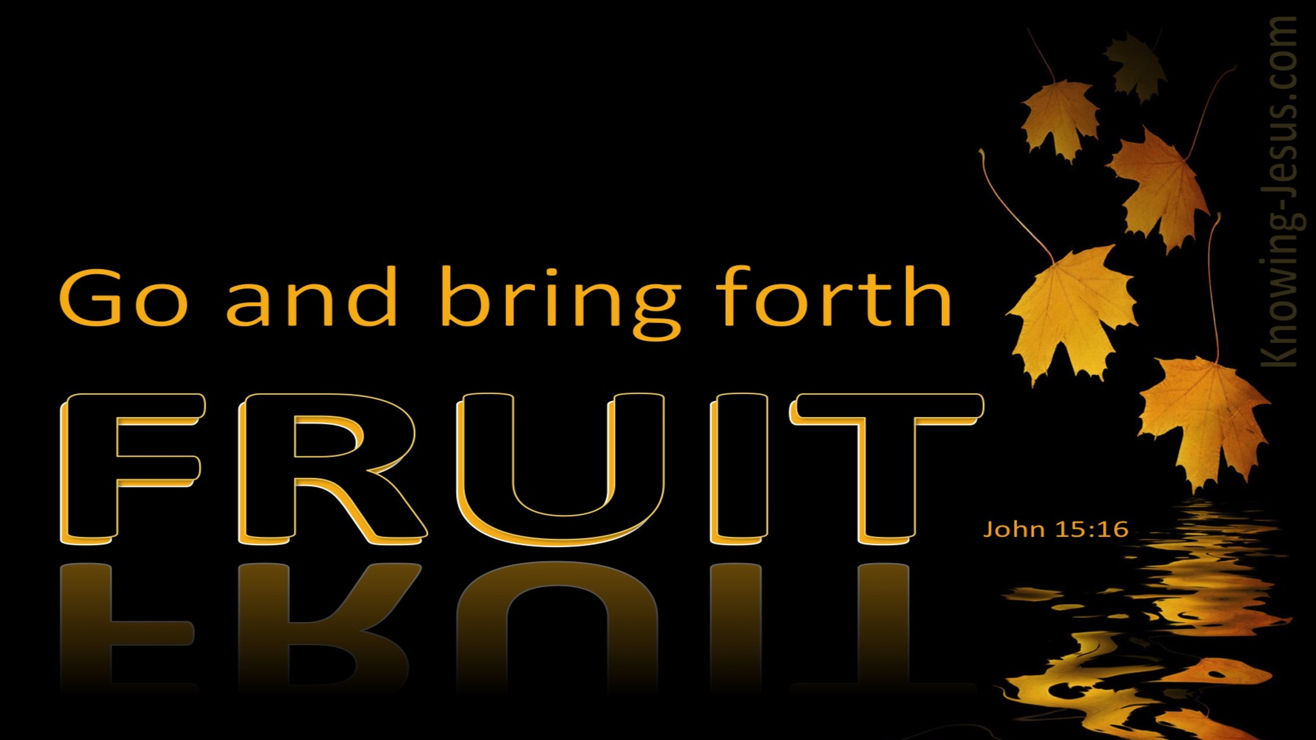 John 15:16 Go And Bear Fruit (gold)